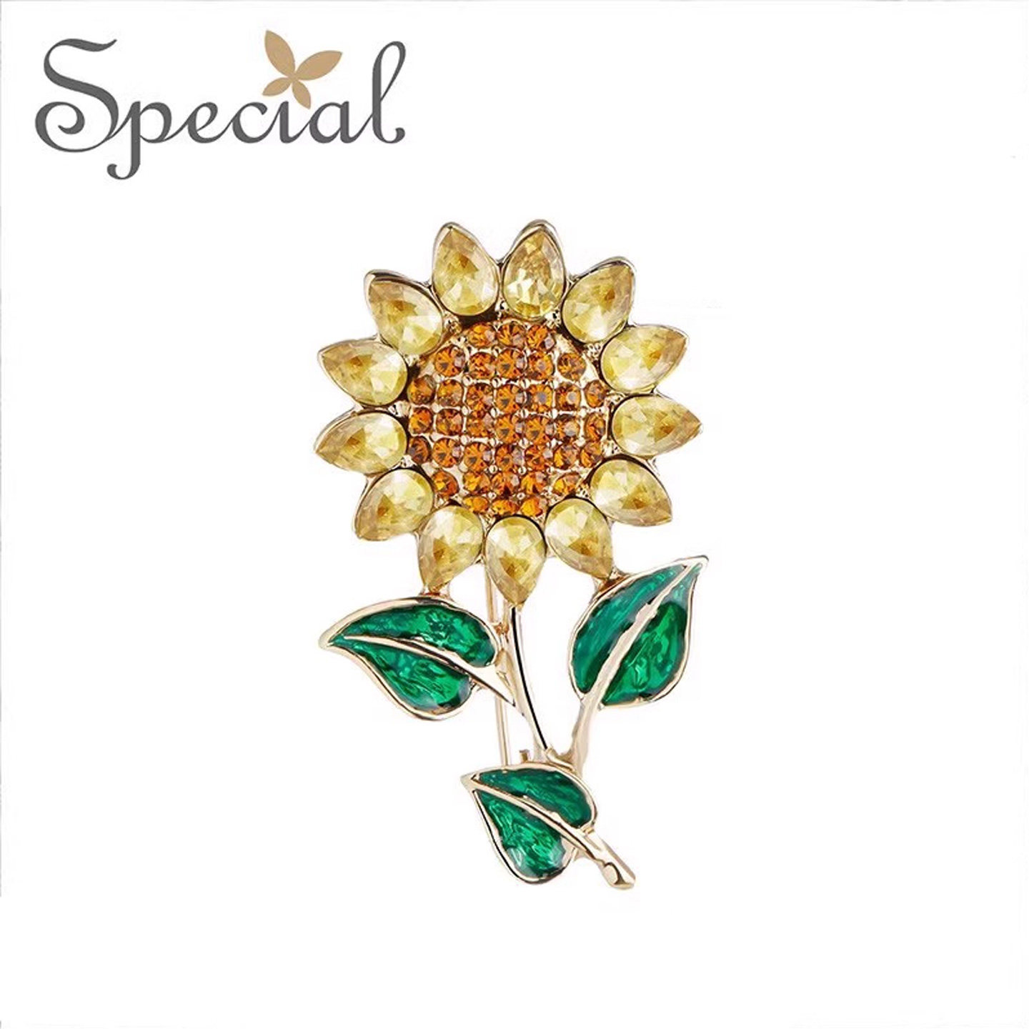 SPECIAL向日葵胸针别针丝巾扣女大气胸口大衣配件2026年新款礼物,淘宝优惠券,粉丝福利购,淘宝优惠卷