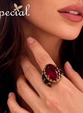 SPECIAL复古开口可调节设计戒指