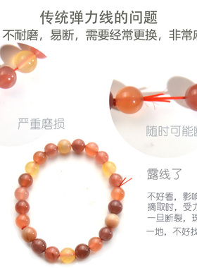 穿小孔金珠小金豆珍珠DIY配件绳