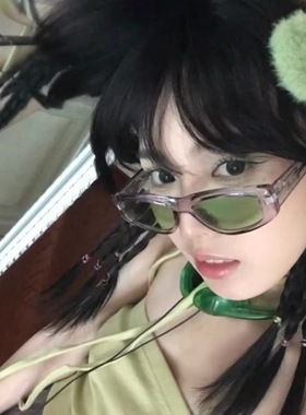 异形机车感男女果冻色墨镜