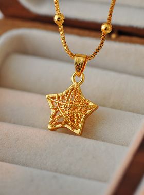 S925足银星星项链女款小众设计感吊坠2025年新款新年礼物送女友
