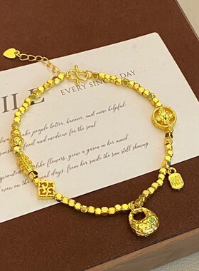 沙金点钻碎银手链女小众高级感