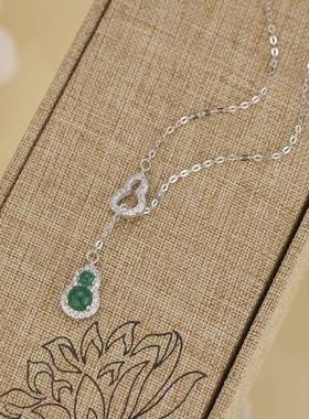 S925纯银新中式福禄项链