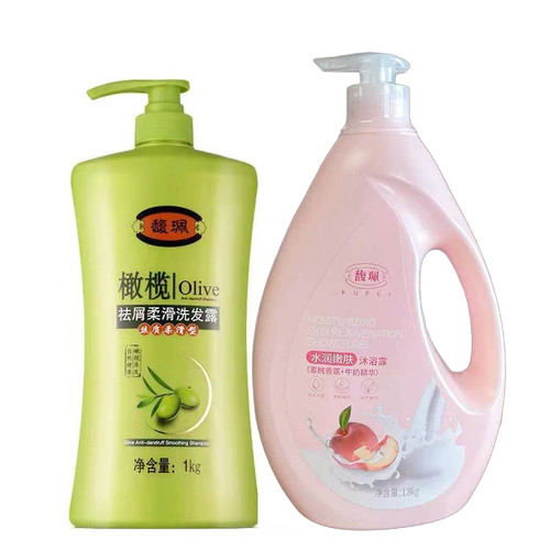 馥珮香氛沐浴露持久留香洗澡清洁家庭装水蜜桃牛奶味水润嫩肤正品 - 图3
