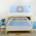 Ký túc xá muỗi mùa hè sinh viên trên giường đơn giường tầng dưới 0,9m nam ký túc xá giường miễn phí lắp đặt yurt - Lưới chống muỗi màn ngủ gấp gọn Lưới chống muỗi