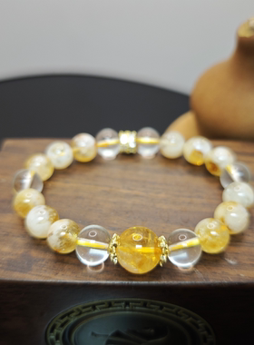 天然黄塔晶白水晶女款