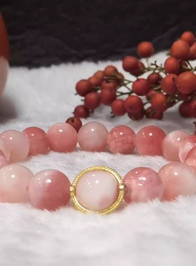 k金甜美高级天然波斯玉生日礼物