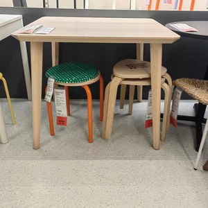 宜家国内代购LISABO利萨伯北欧风格88x78厘米餐桌餐厅家具