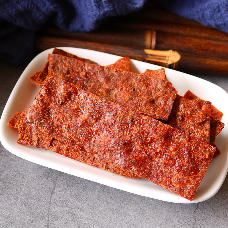 瑜玥脆猪肉脯小包装肉铺靖江特产小吃零食酥脆肉脯原味休闲食品-图1