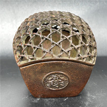 Imitation ancient bronze ware handicraft bronze pendulum pieces ancient scented ancient colour square hopper smoked incense stove Bauer Waterloo connoisseurre collection