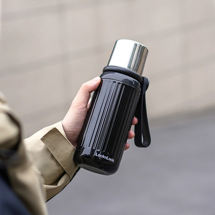 乐扣乐扣保温杯男款水杯女生不锈钢杯子泡茶杯办公室便携2025新款