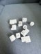 Printed aluminum frame positioning plastic rubber plug head