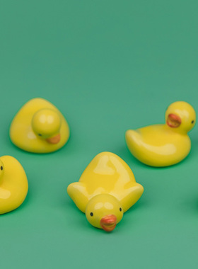 萌鸭桌面摆件陶瓷筷架可爱