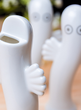 陶瓷可爱桌面装饰品水培瓶