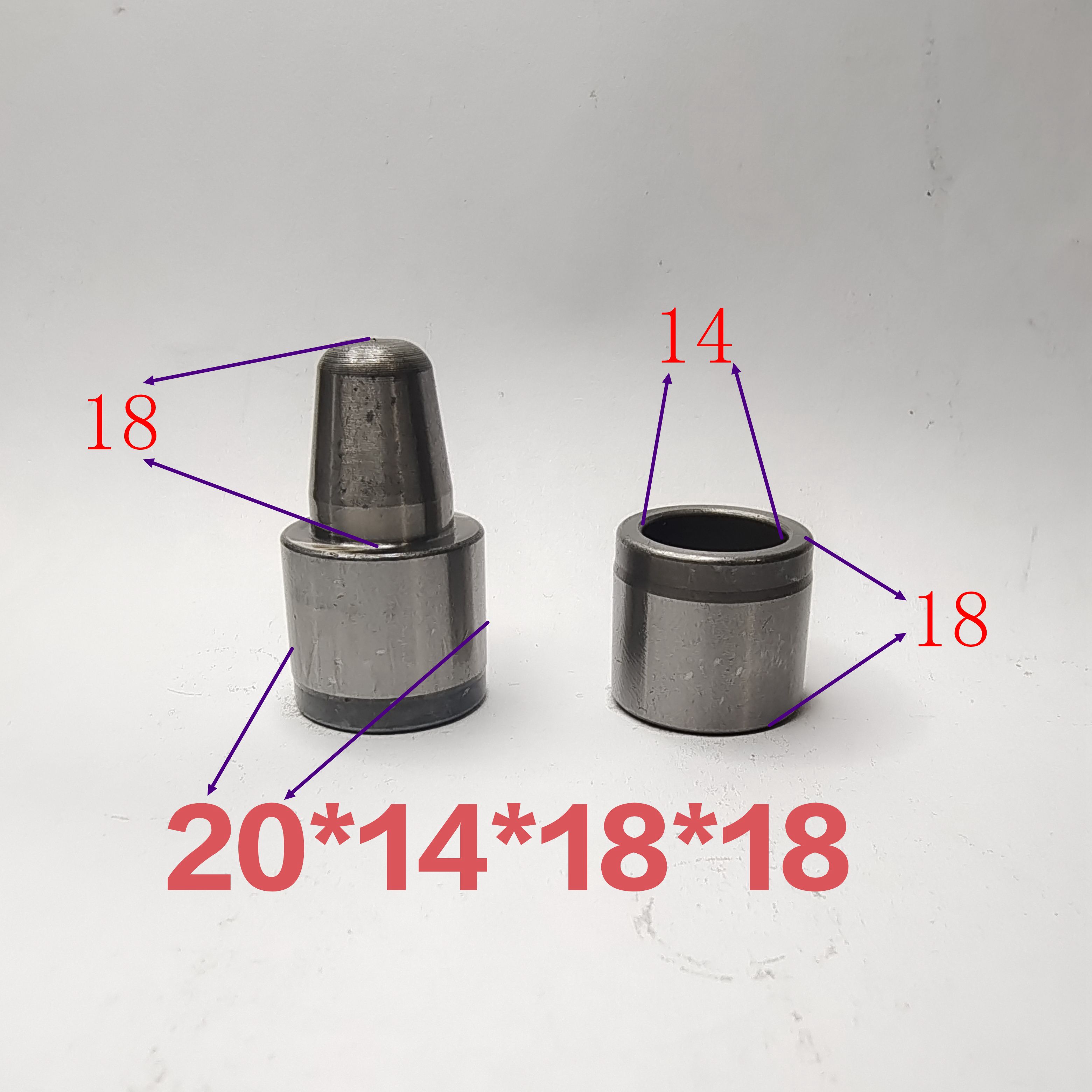 20mm橡胶硅胶模具导柱导套精准定位销套比例导柱材质20cr硬度62± - 图2