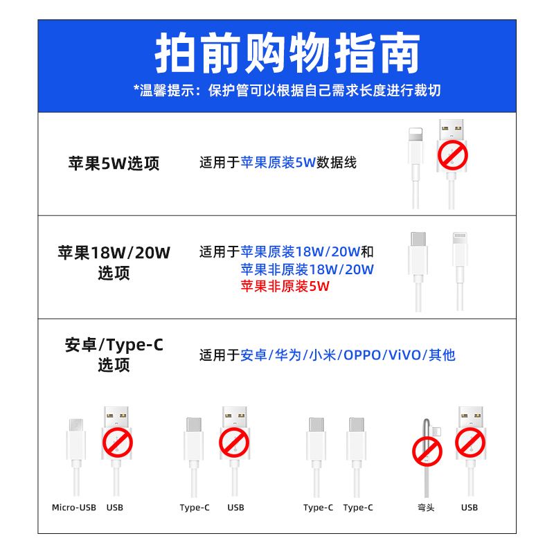 热缩管绝缘收缩套管保护套修复手机数据线充电线修复电工接电线-图1