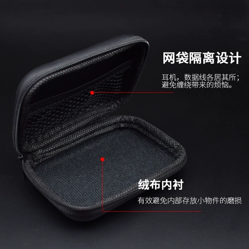 Маленькие наушники, коробка, USB-флеш-накопитель, сумка-органайзер