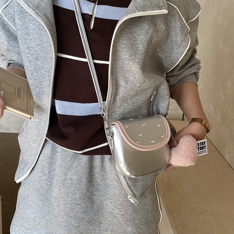 韩系复古波点口红包ins迷你亲子儿童斜挎包洋气小马鞍包零钱配饰,淘宝优惠券,粉丝福利购,淘宝优惠卷