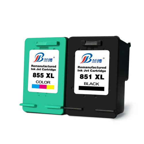 兰博 适用惠普HP851墨盒 黑彩色 HP855 470b 4168 d5168墨盒 - 图2