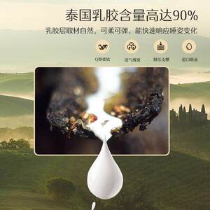 水星家纺乳胶床垫原液进口加厚款宿舍学生榻榻米垫子褥子租房专用