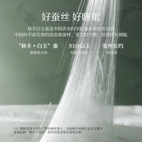 水星家纺蚕丝被春秋被100%桑蚕丝被子二合一子母被芯冬被床上用品 - 图0