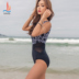 Đồ bơi nữ Sanqi che bụng thon gợi cảm Hàn Quốc bảo thủ học sinh Xiêm thể thao áo tắm spa - Bộ đồ bơi One Piece bộ bơi liền thân Bộ đồ bơi One Piece