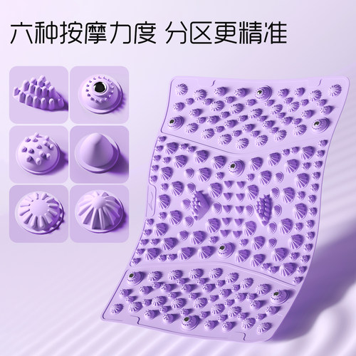 李宁超慢跑指压板足底按摩垫液态软硅胶专用室内原地踩踏趾压板 - 图0