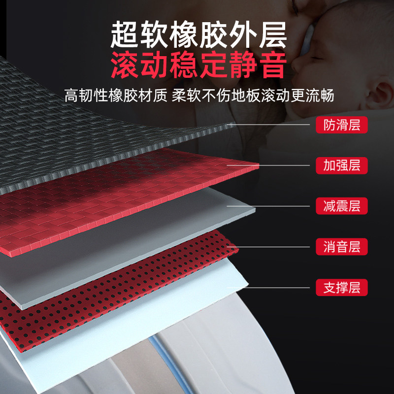 李宁男士自动回弹卷腹运动健腹轮 思壮伟业运动健腹轮/健腹器