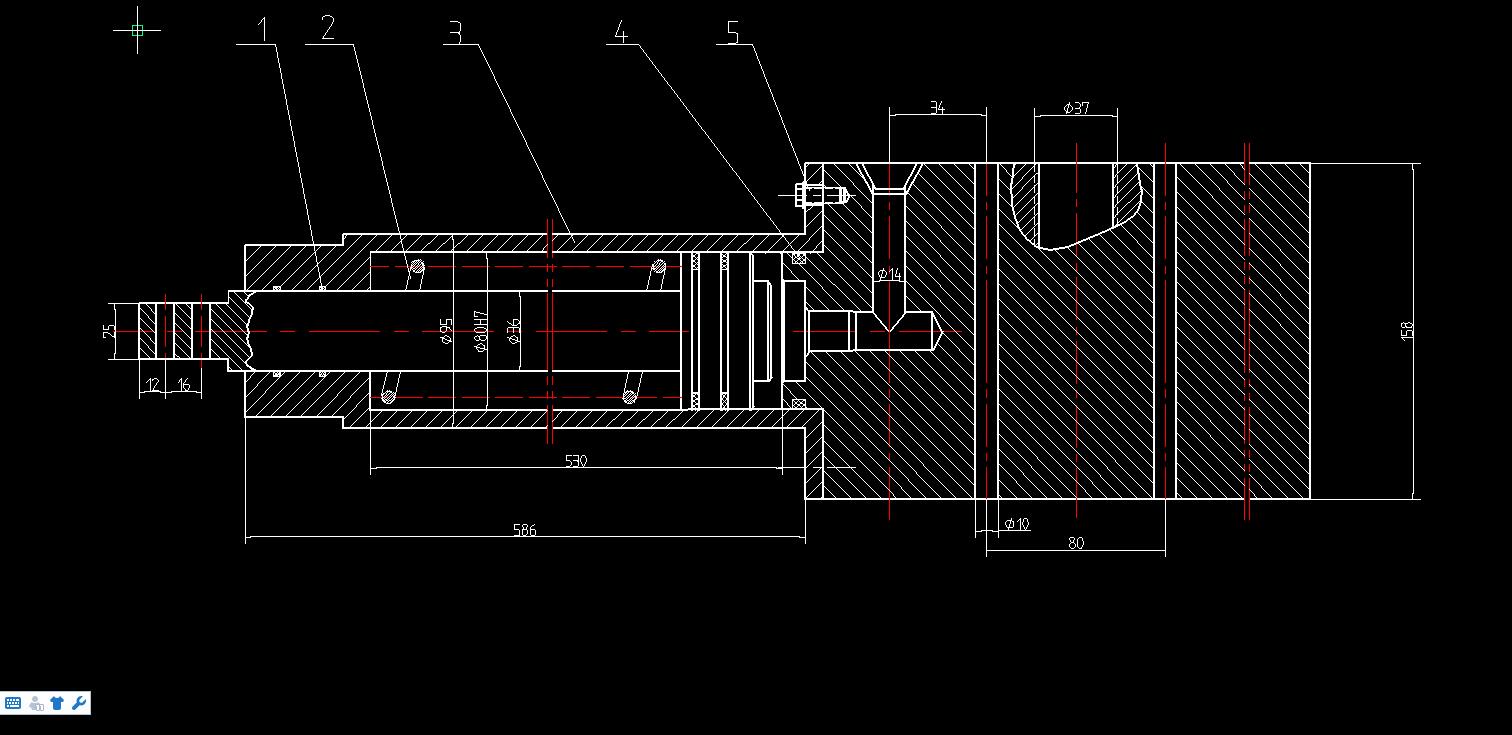 液压机械手三维建模造型设计2D图机械CAD素材 - 图1