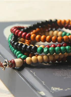 多层珠子街头风饰品情侣手链