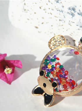 韩版宝石镶钻长款卡通毛衣链