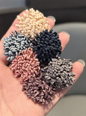 秋冬新款MIU系美拉德流苏挂件皮革花朵鞋扣德训鞋花运动鞋装饰扣