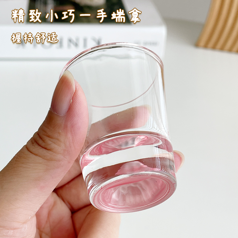 ins风富士山小酒杯轻奢迷你清酒杯日式烧酒杯套装烈酒酒盅一口杯 - 图2