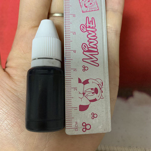 红色蓝色黑色光敏印油小瓶装光敏印章刻章材料专用耗材批发70支 - 图2