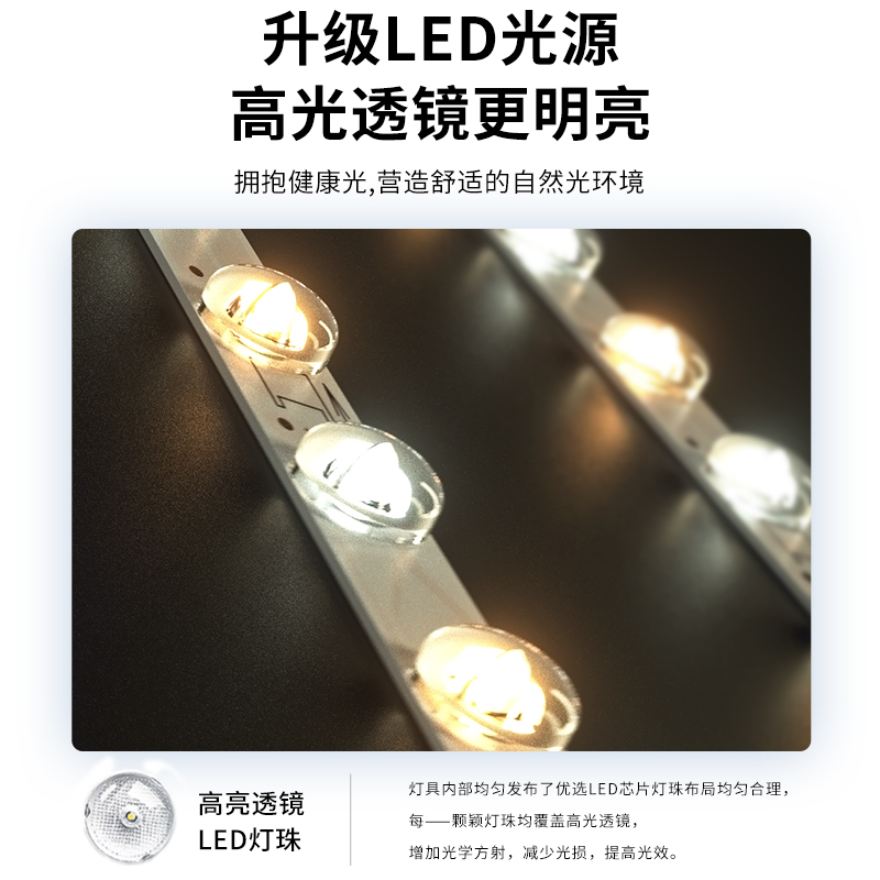 客厅灯现代简约大气主灯全光谱护眼超薄led吸顶灯全屋大厅大灯具-图0