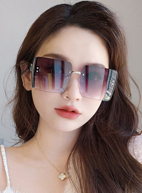 防紫外线防晒方形墨镜时尚潮流女