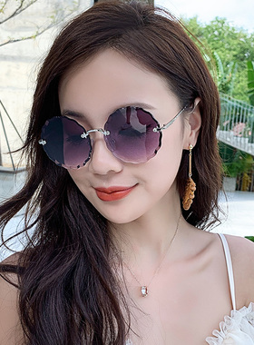 墨镜海洋片多边形个性风太阳镜