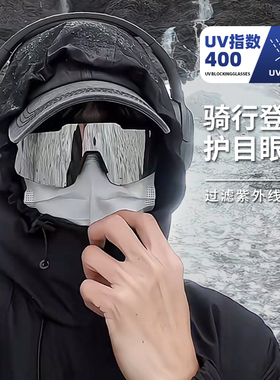 登山护目镜爬山墨镜男款骑行防风沙紫外线户外徒步运动太阳眼镜女