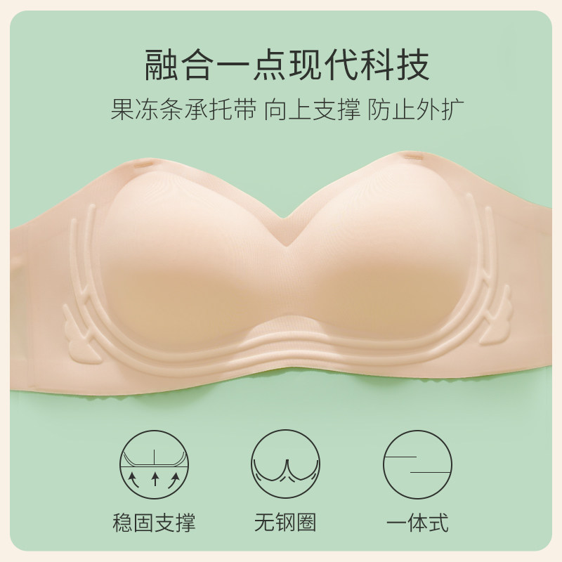 外扩胸型无女防滑小胸聚拢显大肩带 南极人乐客文胸