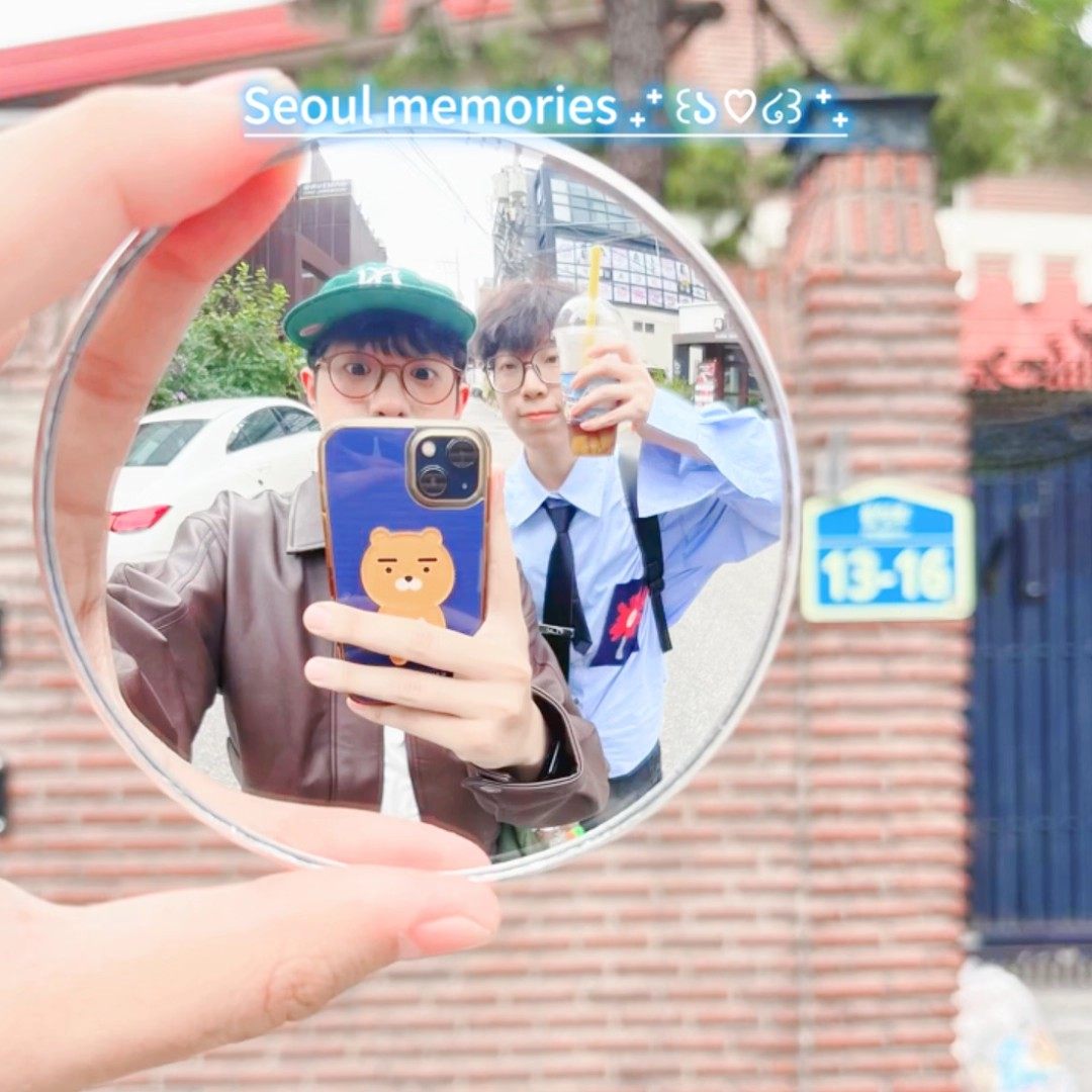 小红书同款旅行凸透反光镜高透镜面旅游拍照好物一人行拍照打卡,淘宝优惠券,粉丝福利购,淘宝优惠卷