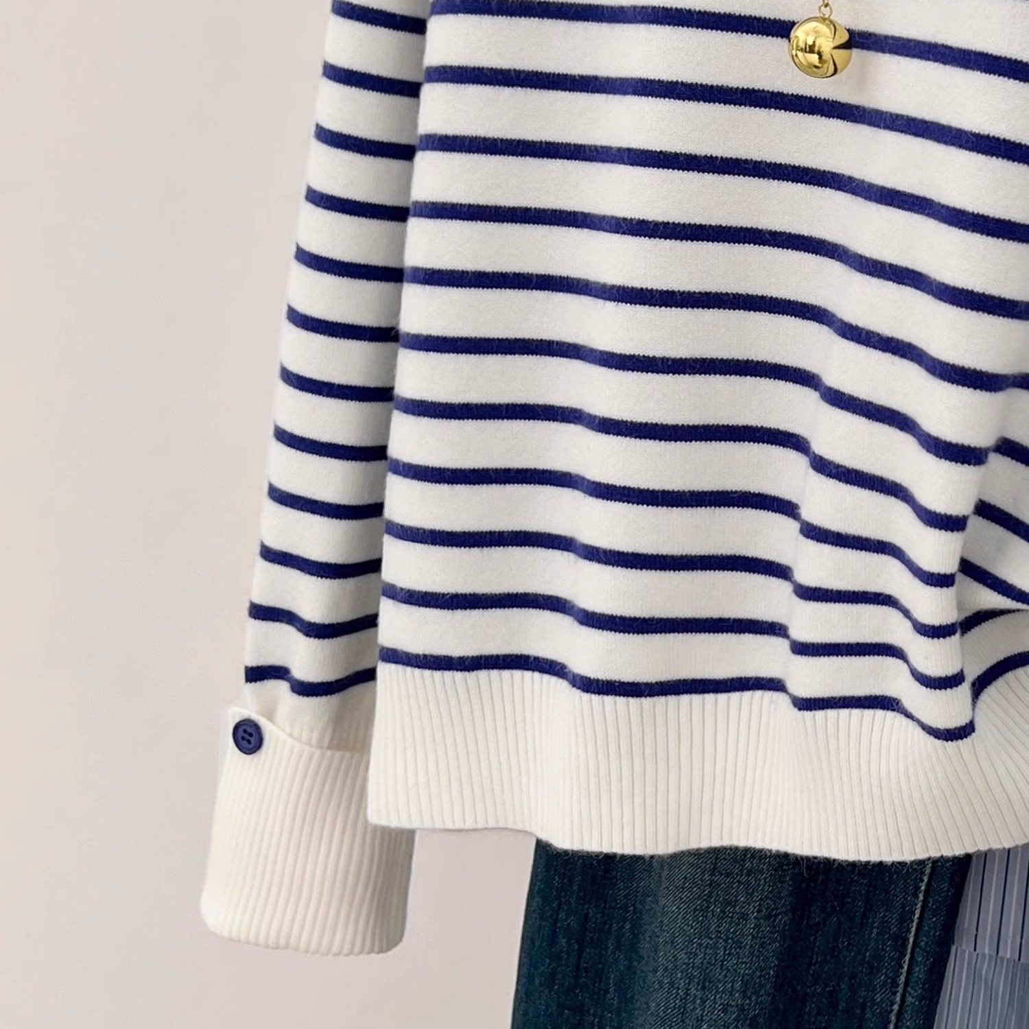 宽松显瘦【80-200斤】时尚印花打底针织上衣女冬洋气减龄条纹毛衣,淘宝优惠券,粉丝福利购,淘宝优惠卷