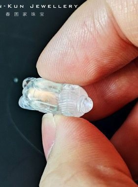 月光石小翅膀独角兽雕刻件戒指