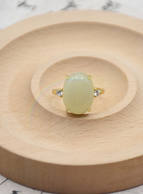 Rwbuy品牌和田玉白玉戒指