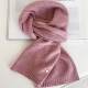 High-end raccoon fleece blended wool scarf for women