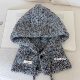 Niche retro woolen hat with large head circumference knitted mixed thread
