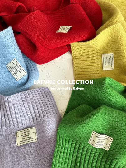 Pure wool red small scarf for women 2023 new style