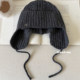 Cute pure wool hat with sweet ear protection