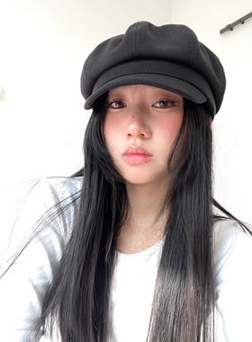 画家帽八角帽女显脸小百搭
