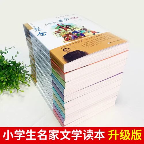 【出版社直发】小学生名家文学读本 彩色插图版全套14册 鲁迅老舍巴金汪曾祺朱自清丰子恺沈从文苏轼孔子 三四五六年级课外书正版 - 图2