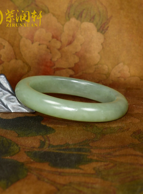和田玉手镯若羌黄口青黄青花玉镯